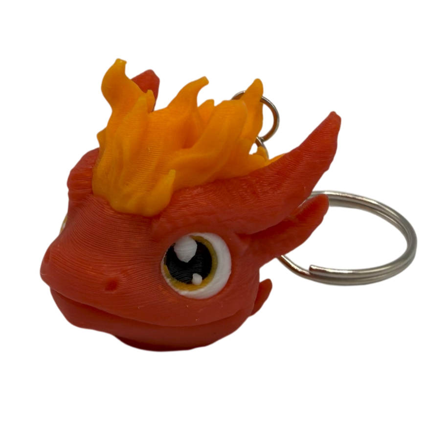Baby Fire Dragon_1-Photoroom Baby Fire Dragon Keyring