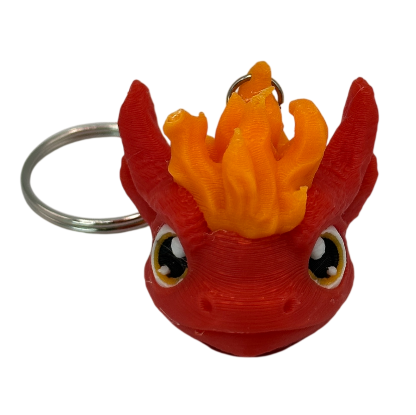 Baby Fire Dragon_8-Photoroom Baby Fire Dragon Keyring