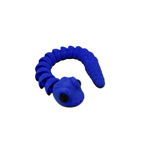Baby Snake Articulating Toy - Dark Blue