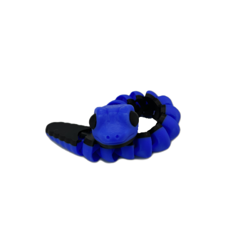 Baby Snake Articulating Toy - Dark Blue