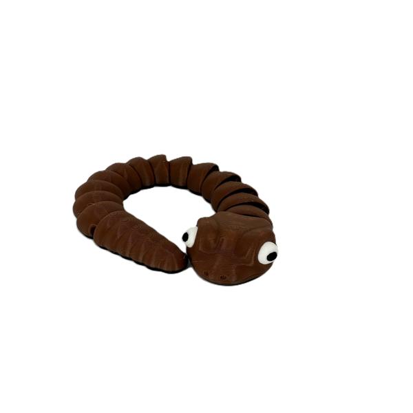Baby Snake Articulating Toy - Brown