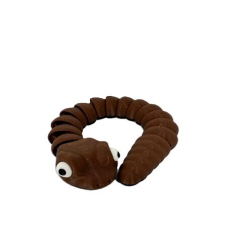 Baby Snake Articulating Toy - Brown