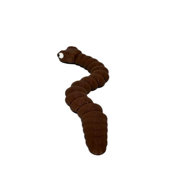 Baby Snake Articulating Toy - Brown