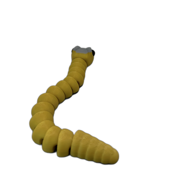 Baby Snake Gold_4_WB Baby Snake Articulating Toy - Gold