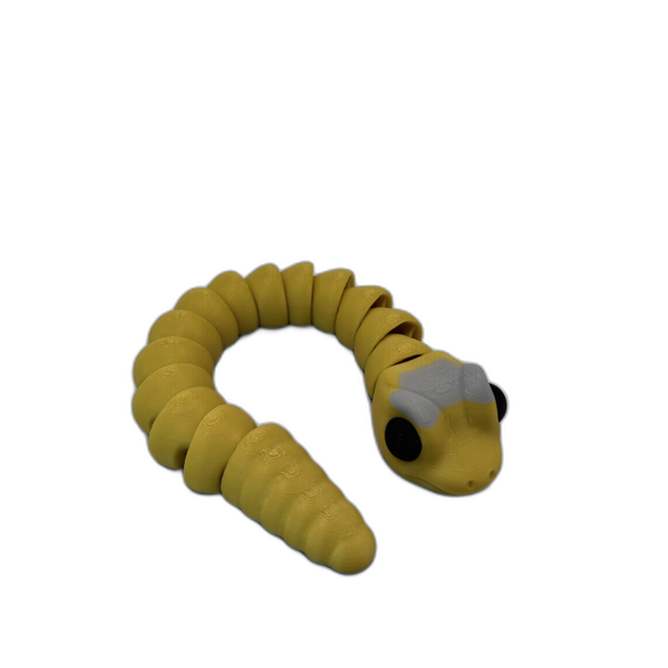 Baby Snake Gold_5_WB Baby Snake Articulating Toy - Gold