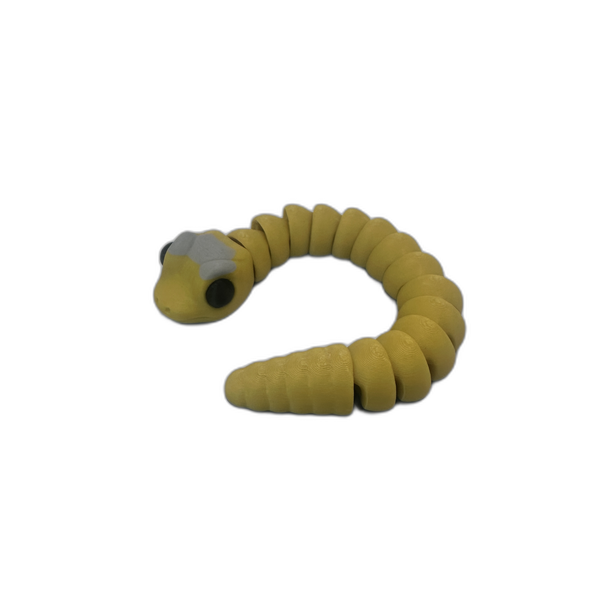 Baby Snake Gold_6_WB Baby Snake Articulating Toy - Gold