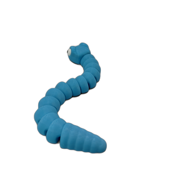 Baby Snake Light Blue_4_WB Baby Snake Articulating Toy - Light Blue
