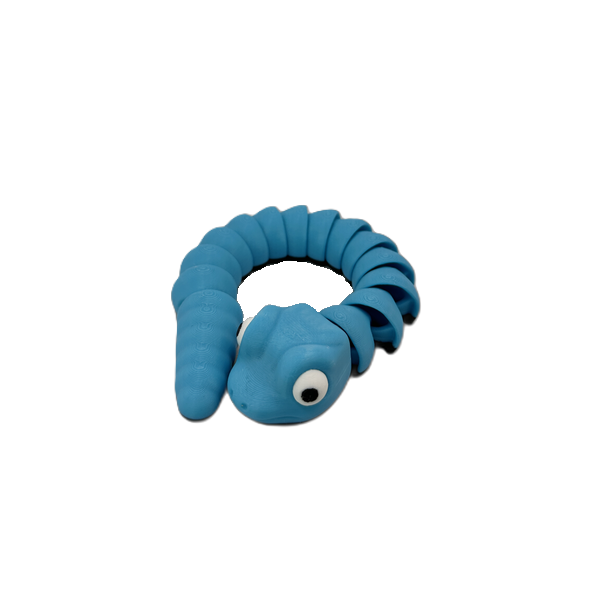 Baby Snake Light Blue_6_WB Baby Snake Articulating Toy - Light Blue