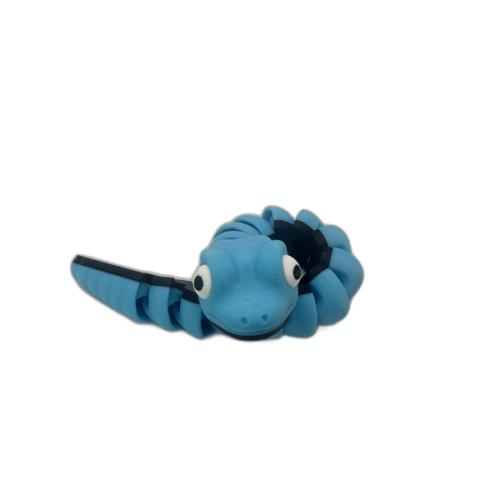 Baby Snake Light Blue_7_WB Baby Snake Articulating Toy - Light Blue