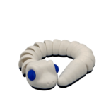 Baby Snake Articulating Toy - White
