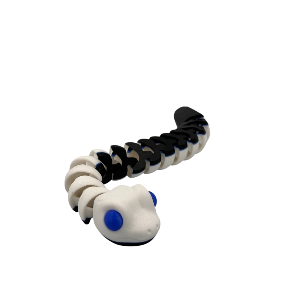 Baby Snake - White_6 Baby Snake Articulating Toy - White