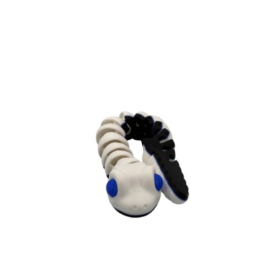 Baby Snake - White_7 Baby Snake Articulating Toy - White