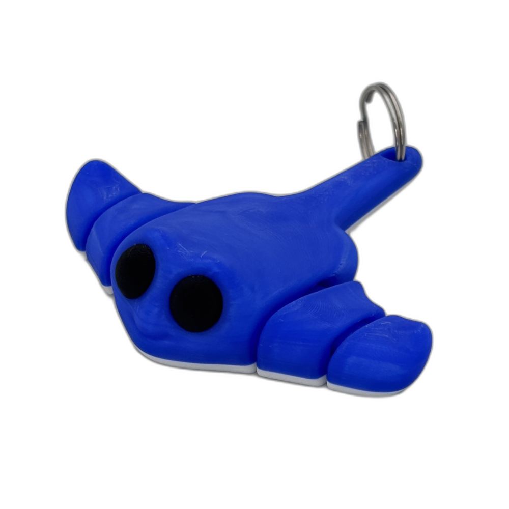 Baby Stingray Keyring - Blue