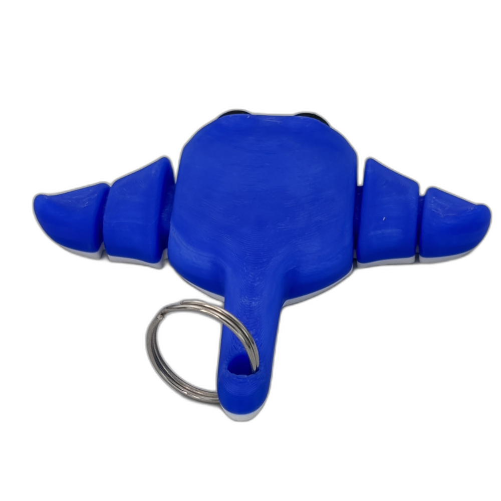 Baby Stingray Keyring - Blue