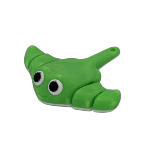 Baby Stingray Keyring - Green