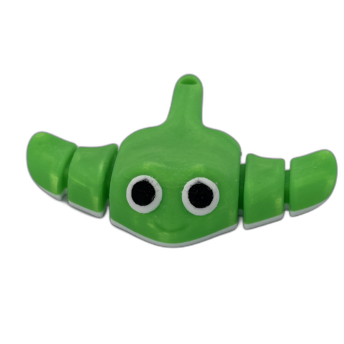 Baby Stingray Keyring - Green
