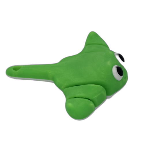Baby Stingray Keyring - Green