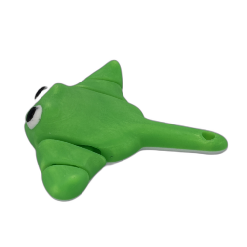 Baby Stingray Keyring - Green