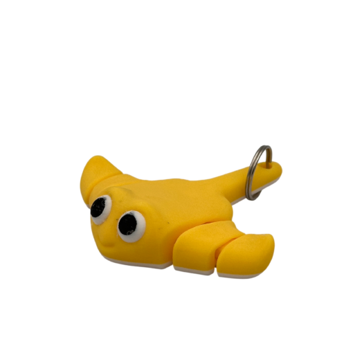 Baby Stingray Articulating Keyring - Yellow