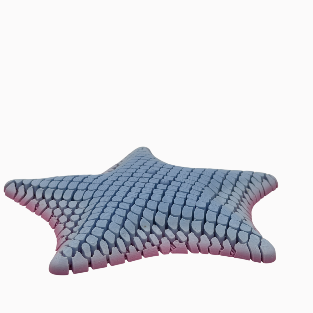 Betsie Bat Sea Star - Mesh-like Fidget Animal - Blue