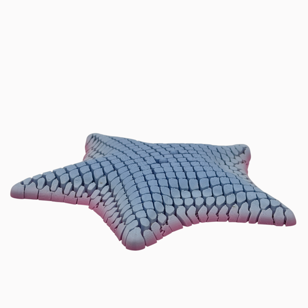Betsie Bat Sea Star - Mesh-like Fidget Animal - Blue