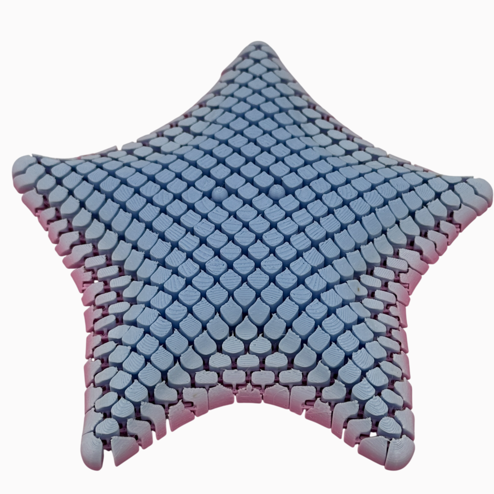 Betsie Bat Sea Star - Mesh-like Fidget Animal - Blue