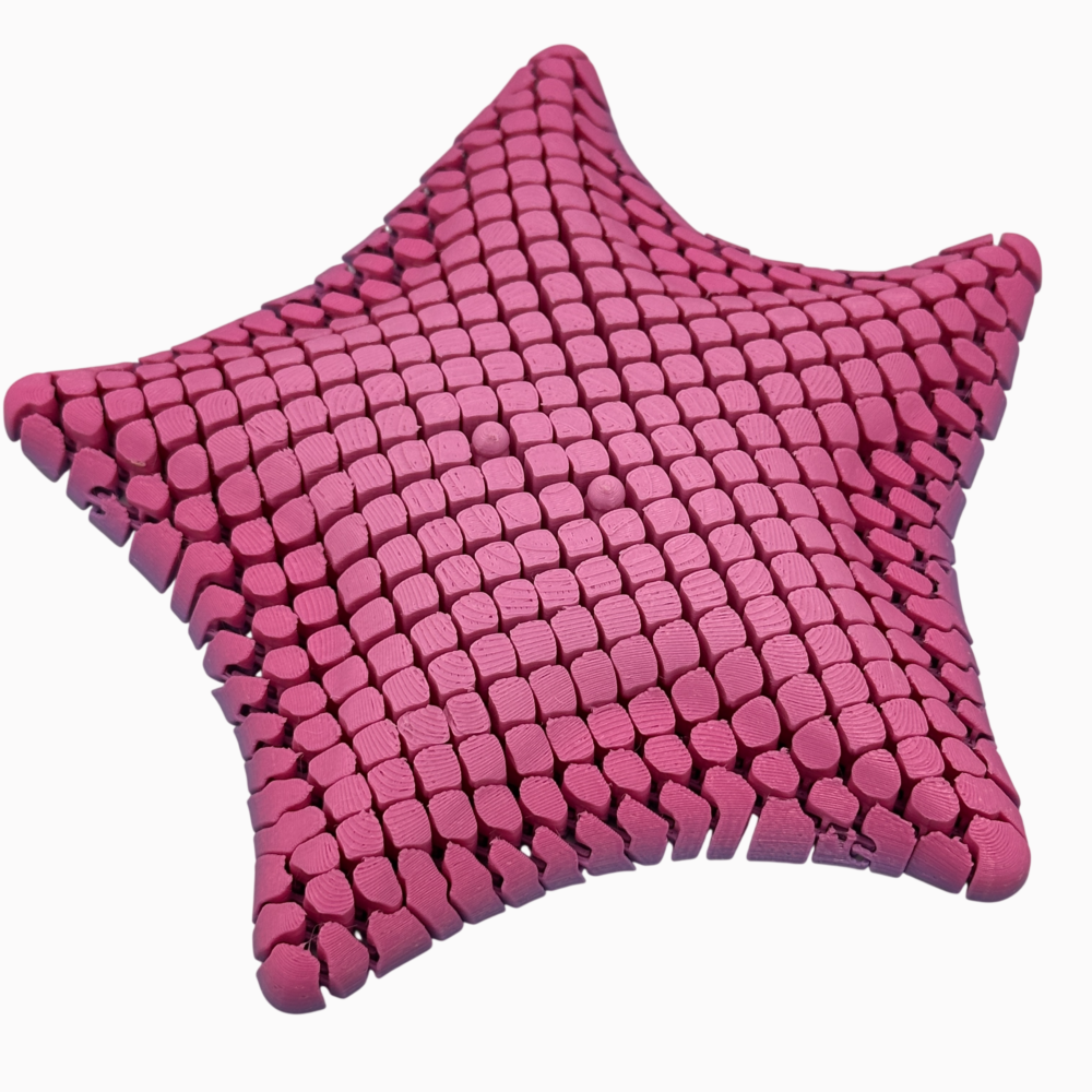 Betsie Bat Sea Star - Mesh-like Fidget Animal - Pink