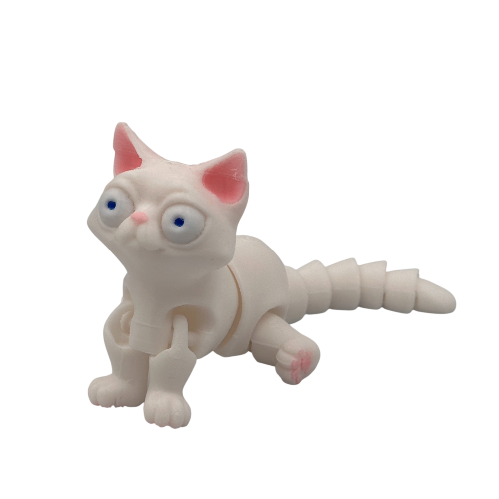 Busya the Cat - White