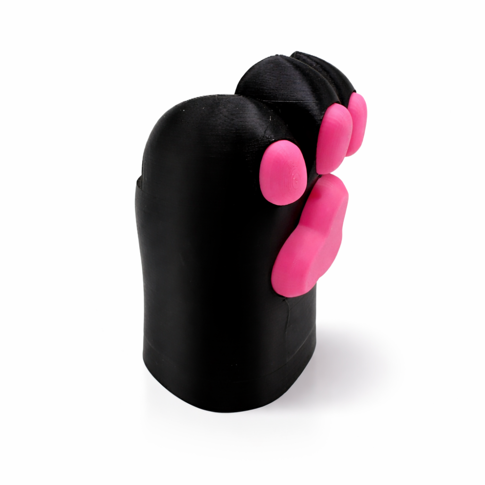 Cat Paw Pen/Pencil Holder - Black, Pink