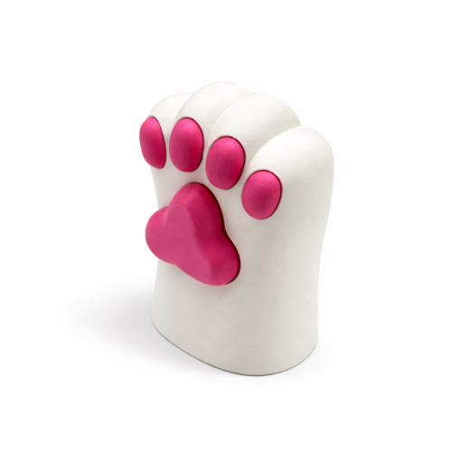 Cat Paw Pen/Pencil Holder - White, Pink