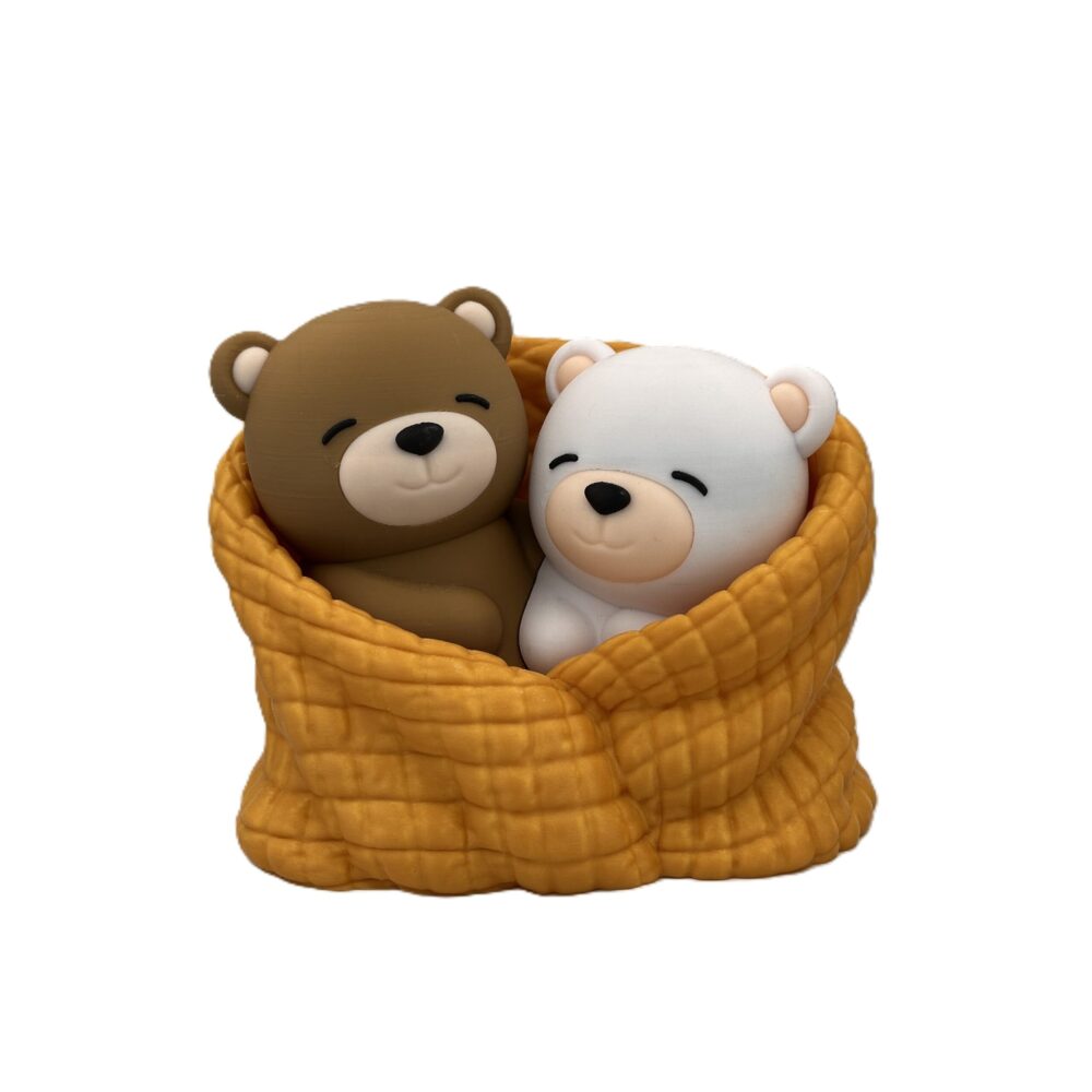 Cuddling Bears - Gold