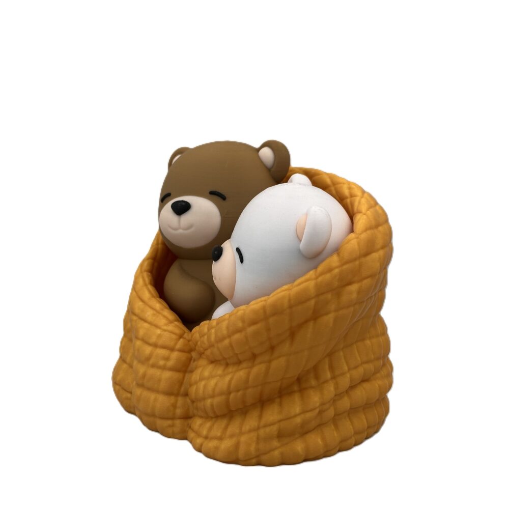 Cuddling Bears - Gold