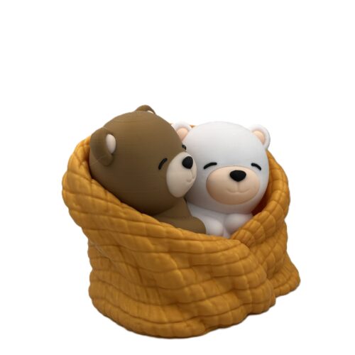 Cuddling Bears - Gold