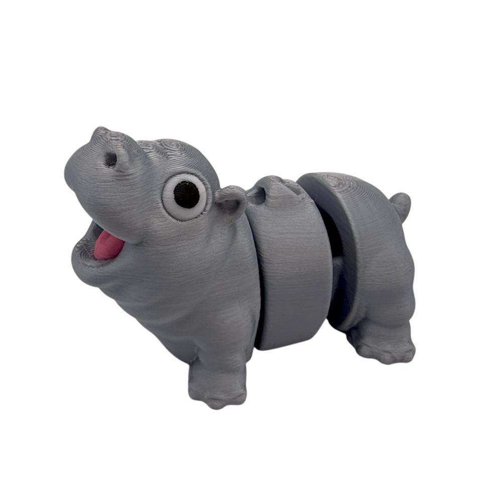 Expressive Hippo Keyring