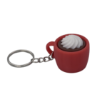 Hot Cocoa Mug Keyring Clicker - Foam - Red