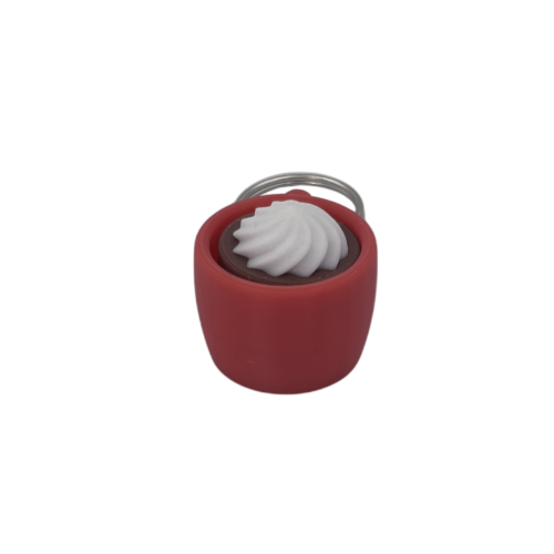 Hot Cocoa Mug Keyring Clicker - Foam - Red
