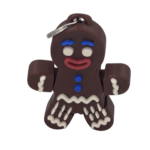 Gingerbread Man - Keyring - Brown