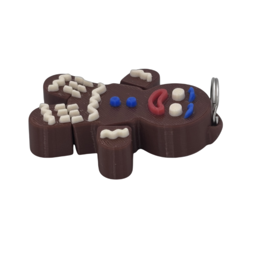 Gingerbread Man - Keyring - Brown 5 Gingerbread Man - Keyring - Brown