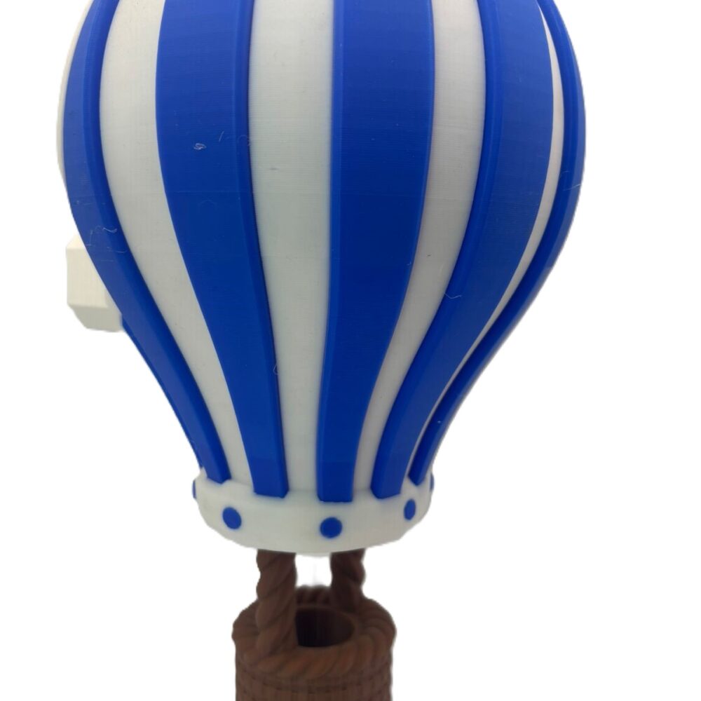 Hot Air Baloon Blue 2 Hot Air Balloon Wall Light - Blue, White