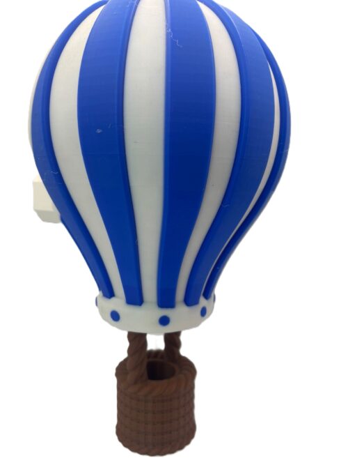 Hot Air Baloon Blue 2 Hot Air Balloon Wall Light - Blue, White