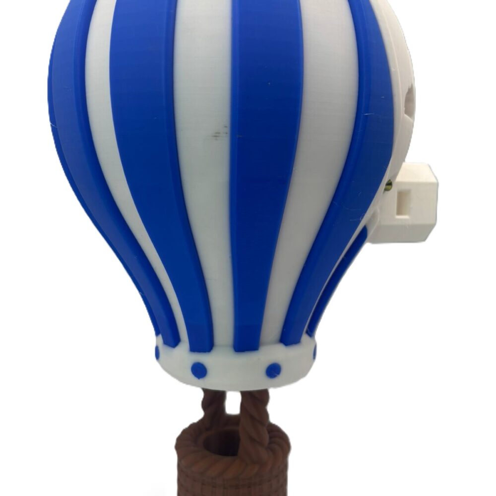 Hot Air Baloon Blue 5 Hot Air Balloon Wall Light - Blue, White