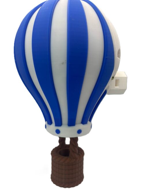 Hot Air Baloon Blue 5 Hot Air Balloon Wall Light - Blue, White