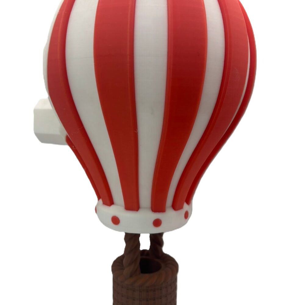 Hot Air Balloon Wall Light - Red, White