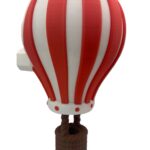 Hot Air Balloon Wall Light - Red, White