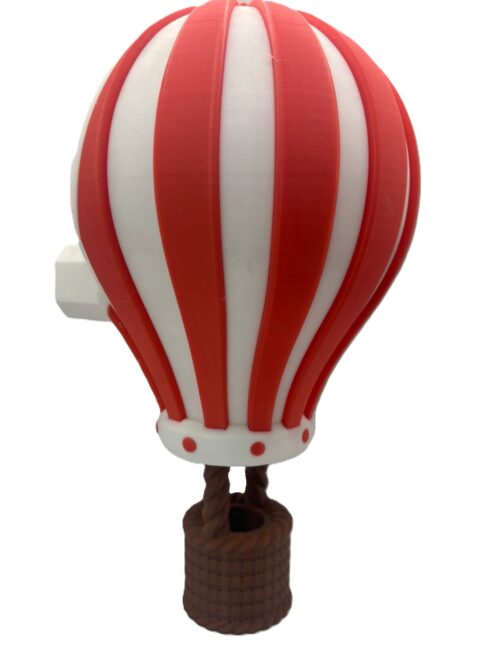 Hot Air Balloon Wall Light - Red, White