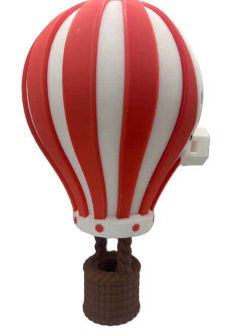 Hot Air Balloon Wall Light - Red, White