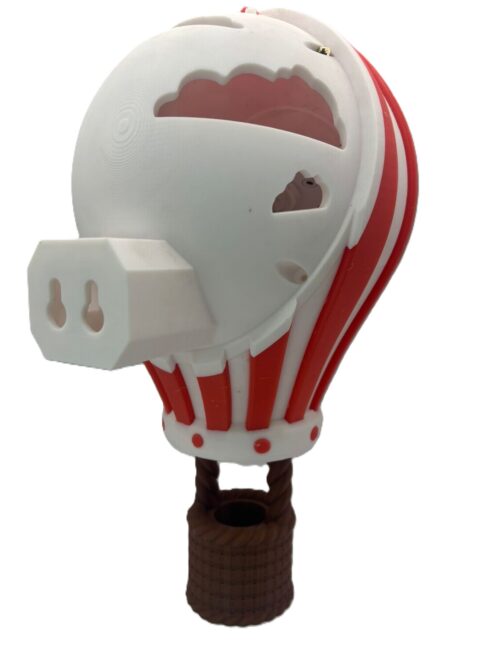 Hot Air Balloon Wall Light - Red, White