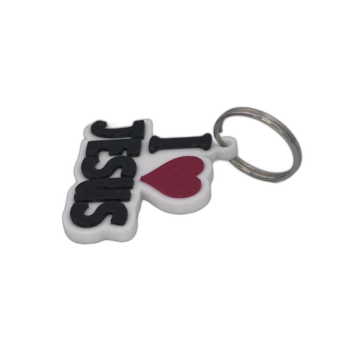 I Love Jesus Keyring