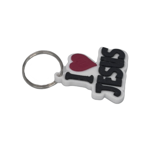I Love Jesus Keyring