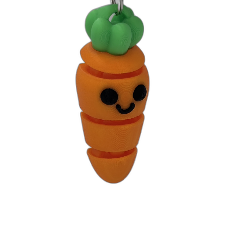 Kawaii Carrot Keyring